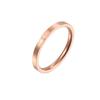 Ultra-Thin Rose Gold Diamond Couple Ring – Japanese & Korean Design In Titanium Steel