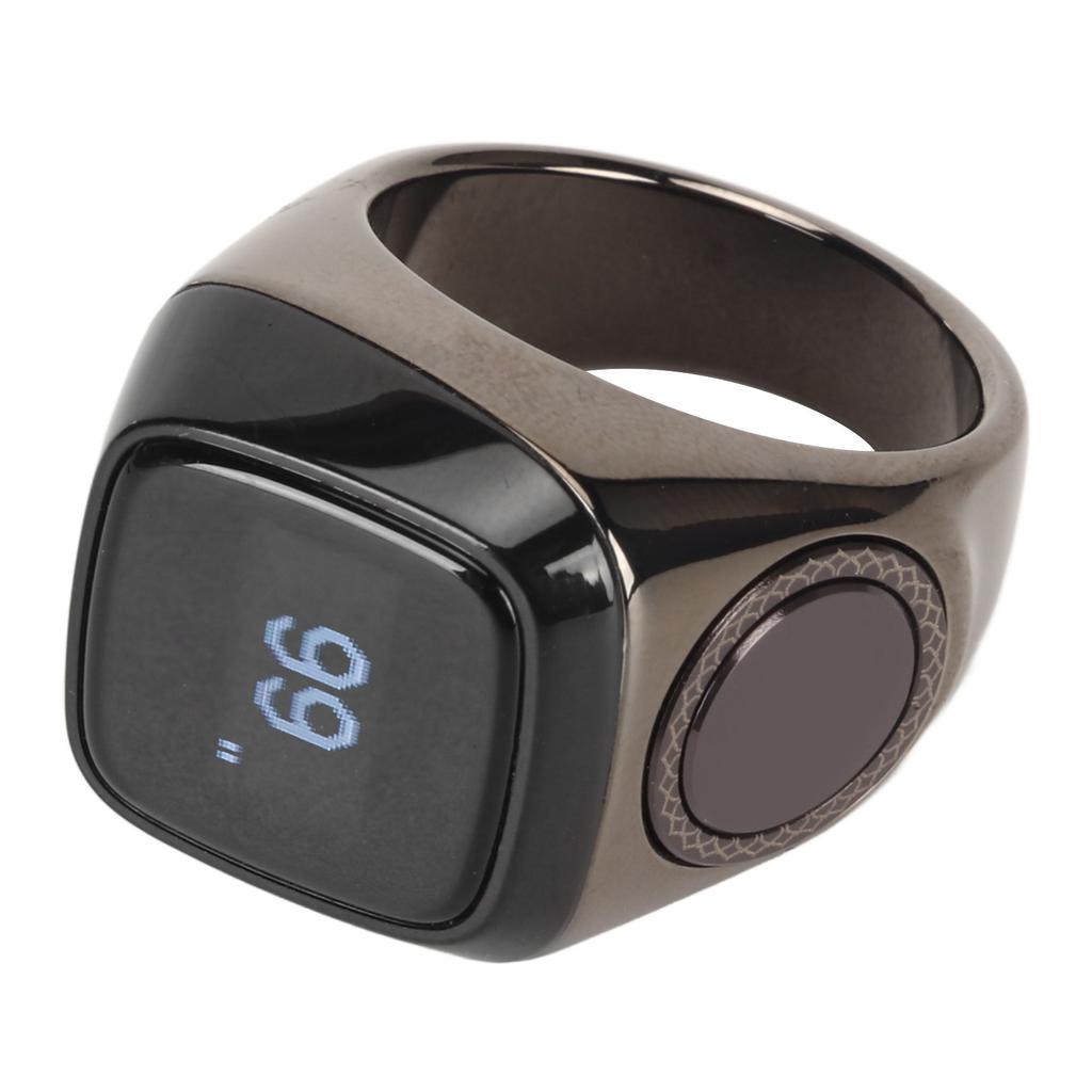 22MM Electronic Counter 0.49in Digital Display Intelligent Counting Finger Ring with Charging Storage Case
