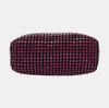 [Pre-Owned] Top Handle Chain Mesh Zipper Closure Crystal Rhinestone Leather Underarm Shoulder Bag - Excellent #1PR6ATT