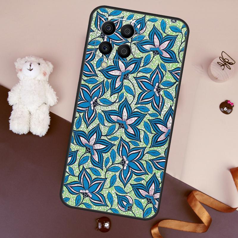 African Style Fabric Print Case For Samsung Galaxy M11 M31 M21 M53 M13 M32 M52 M15 M35 M55 M14 M34 M54 M06 M16 M36 M56