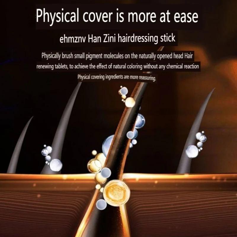 2'si 1 Arada Taraklı Saç Boyama Çubuğu Geçici Saç Boyama Beyaz Saçları Kapatan Saç Çizgisi Kalemi Yıkanabilir Siyah Kahverengi Kahve Uzun Süre Kalıcı