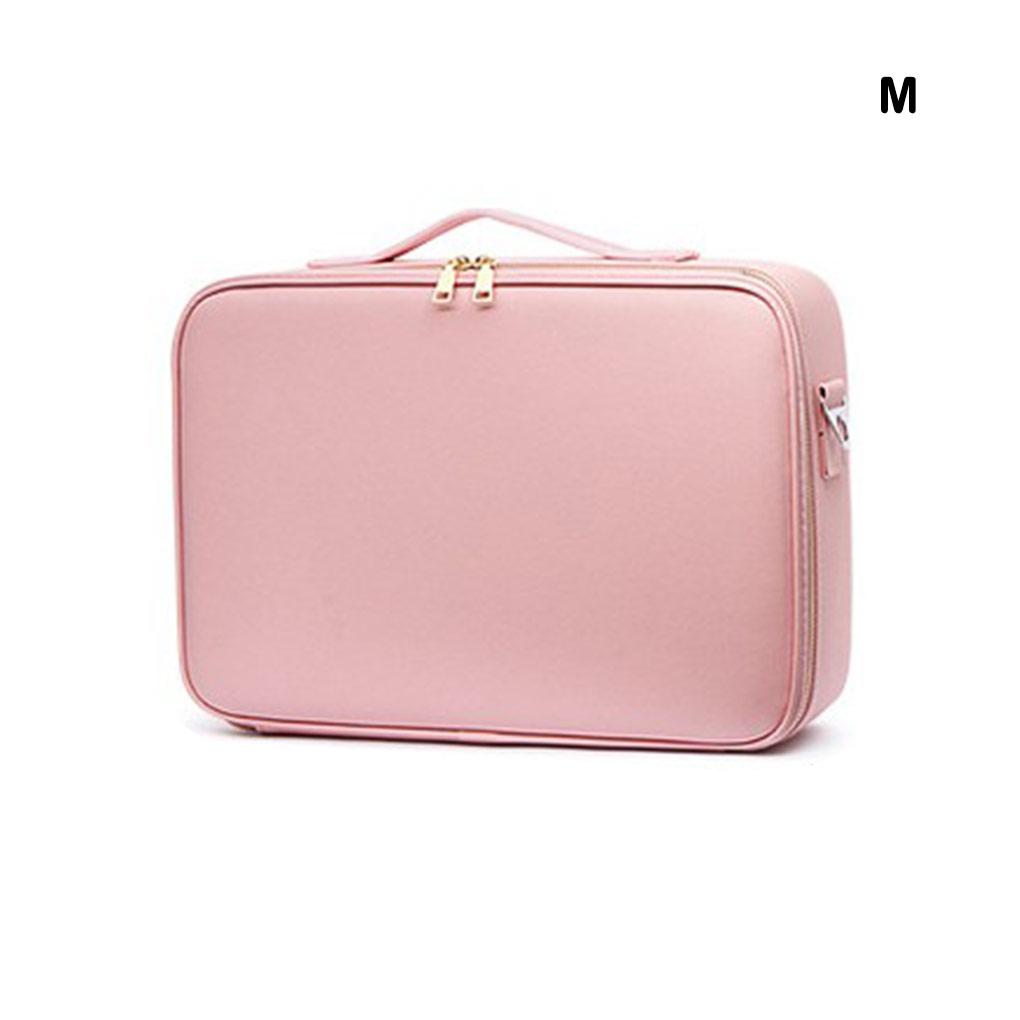 Makeup Bag Professional Toiletry Organizer Carrier Pouches Large Capacity Zipper PU Fabric Cosmetic Storage Bags Suitcase