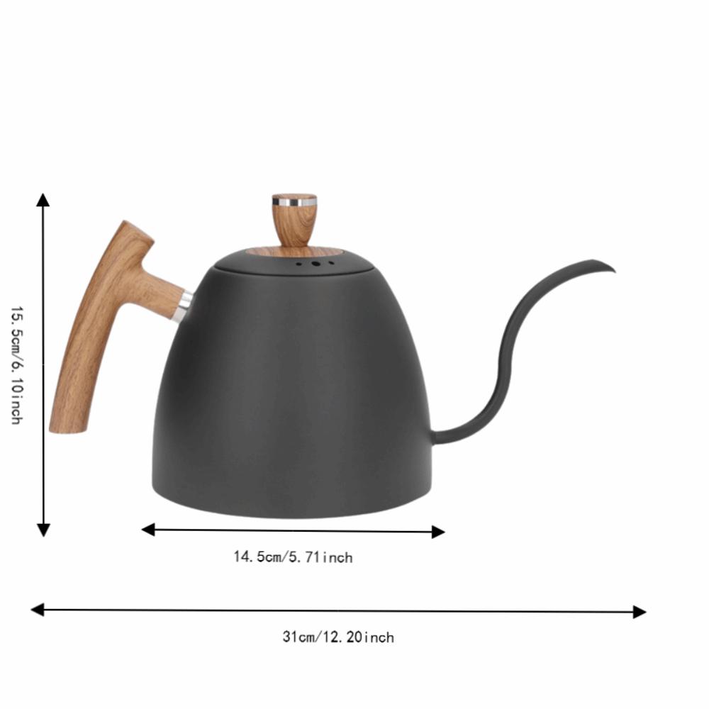 Ergonomic Handle Gooseneck Kettle 800ml Capacity Coffee Kettle For Pour Over Dripper