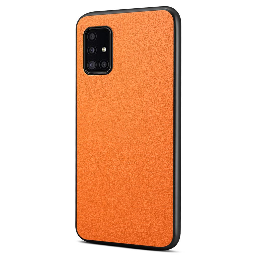 For Samsung Galaxy A51 4G SM-A515 Case PU Leather+PC+TPU Slim-Fit Phone Shell