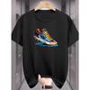 Unisex Fashion English Print T Shirts Soft Comfort Cotton Short Sleeve Casual Tops Summer Daily Wear Loose Oversize Male Tees