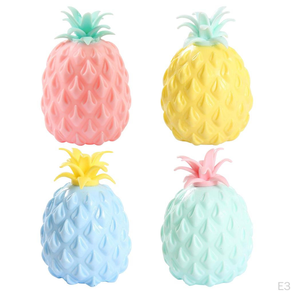 Silicone Pineapple Fidget Toys Squeeze Sensory Decompreossion Toy Blue