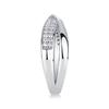 Trendy 925 Sterling Silver Hip Hop Style X Shape Band Ring Full Moissanite Diamond Eternity for Men-for Wedding and Party