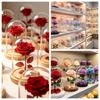 Rose Eternal Flower Glass Cover Ornament - Ideal Gift for Birthdays, Qixi, Valentine's Day, Mother's Day