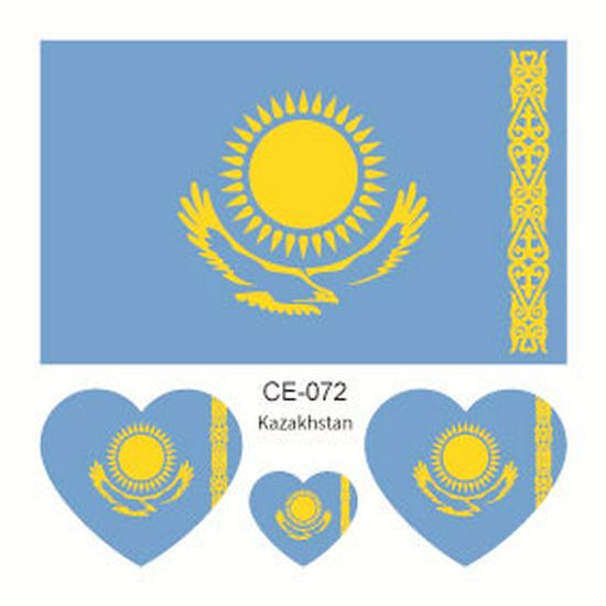 World Cup 2026 National Flag Waterproof Tattoo Stickers for Sports