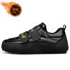 Ugly cute bread shoes men lazy home cotton shoes non-slip and warm winter driving board shoes down Velcro one pedal