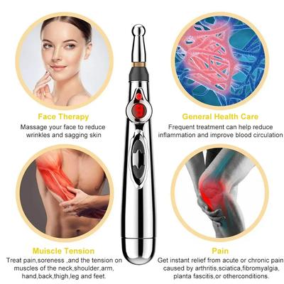 Therapy Machine Acupuncture Pen Electric Electronic Laser Meridian Energy Face Point Massage Pen Back Pain Relief Muscle Relax