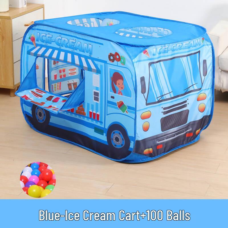 Kids' Indoor Car Tent Playhouse - Foldable Baby Pool & Play Space