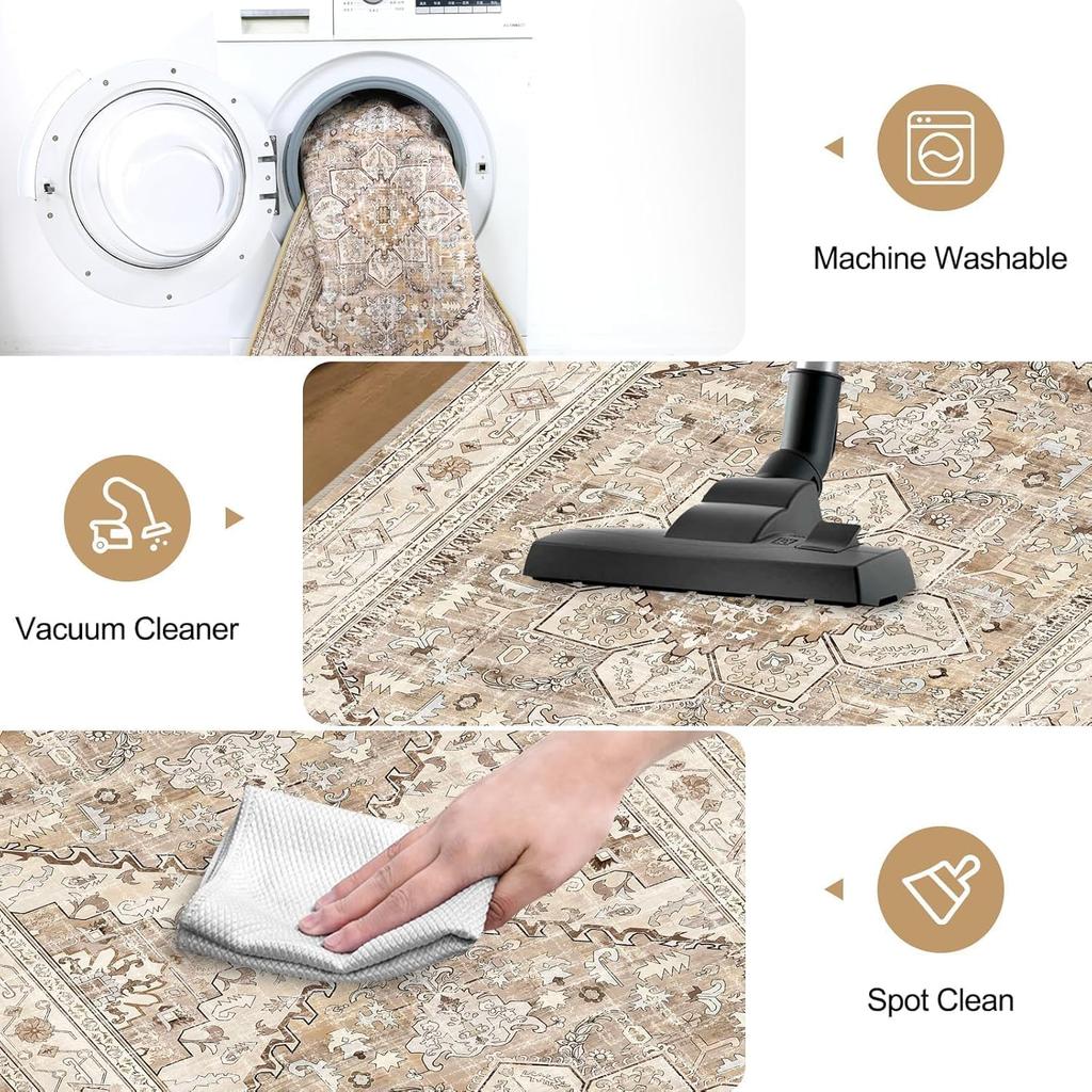 Tappeti Lunghi a Striscia Bohemien per Cucina e Corridoio, Tappeti Durevoli e Facili da Mantenere, Tappeti per Balcone, Decorazione per la Casa