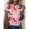 Sheep Dog Cat T-Shirts Animal Pattern 3D Print Women O-Neck Short Sleeves T Shirt Street Y2k Harajuku Tees Tops Female Clothing