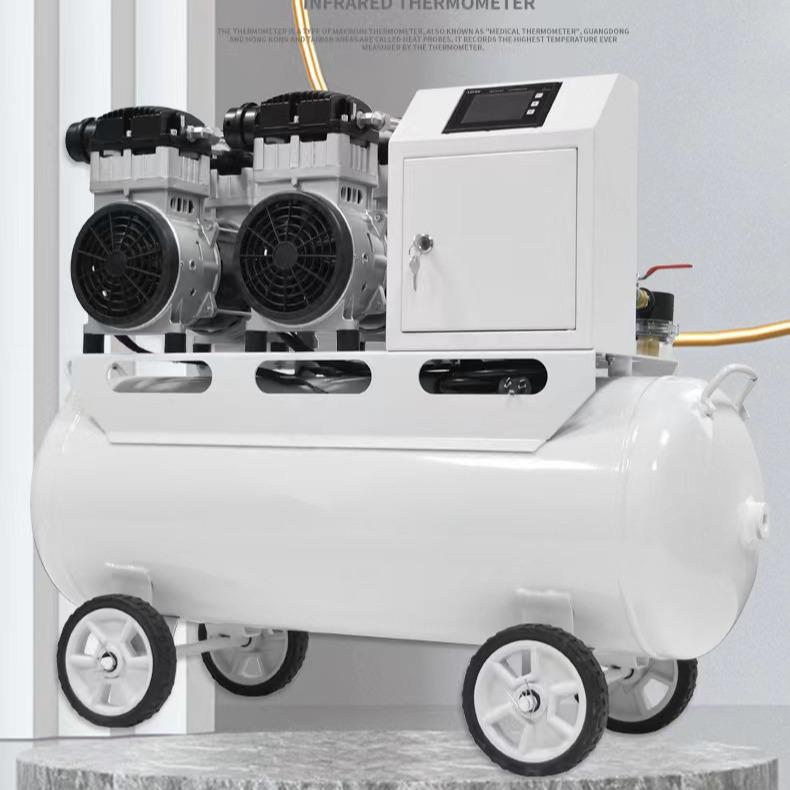 Jinsui 3000W 50L Dual Pump Oil-Free Vacuum Pump GZJ1500B Station