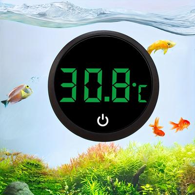 Aquarium-Thermometer, digitales Aquarium-Thermometer, externes LCD-Thermometer, hochpräzises Thermometer für Fische und Schildkröten
