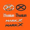 3D ABS MARK X Emblem Premium Car Badge X Rear Truck Car Stickers Car Decor For MARKX MARK-X Car Accessories
