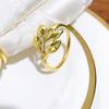 12 Stück Zinklegierung 5-Blatt Weidenblatt Serviettenringe Gold Silber Roségold Luxus Hotel Restaurant Tischdekoration Zubehör