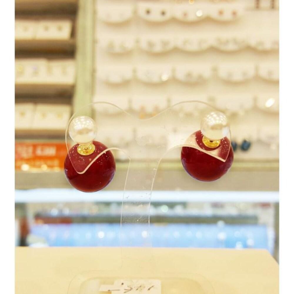 Volare Save Zone 01 White Red Earrings Da935 (15766243)