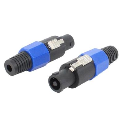 NL4FC 4Pole Speaker Locking Amplifiers Cable Connector NL4FC 4Pin Male Plug Docking Sound Solder Socket Adapter