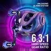Casting Reel 6.3:1 High Gear Ratio Two-handed Use Lightweight and Portable Suitable for Fresh and Salt Water Ideal Birthday and New Year Gift