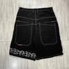 Unisex Y2K Baggy Shorts Vintage American Streetwear Printing Denim Shorts 2000s Hip Hop Men Women Casual Basketball Shorts