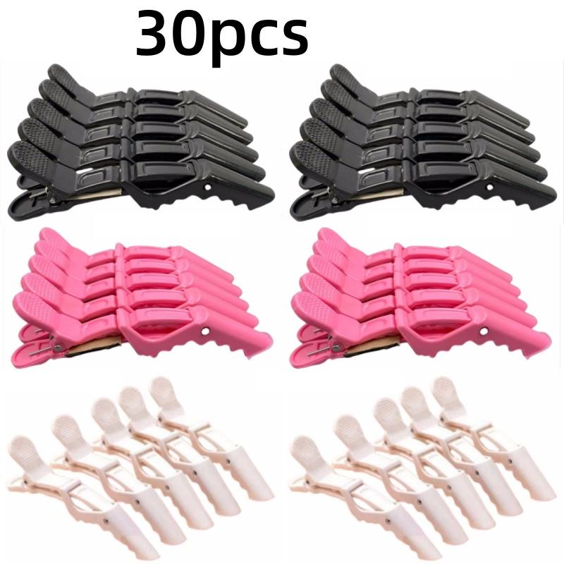 5-30pcs Alligator Hair Clip Plastic Nonslip Hairpin Black Pink Durable Hair Clamp Hairdressing Styling Accessories for Woman Man
