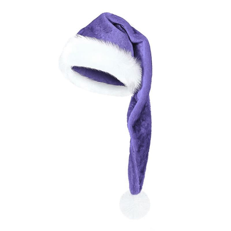 Adjustable Size Santa Hat Holiday Headwear Unisex Santa Hat Party Santa Hat for Holiday Parties and Celebrations