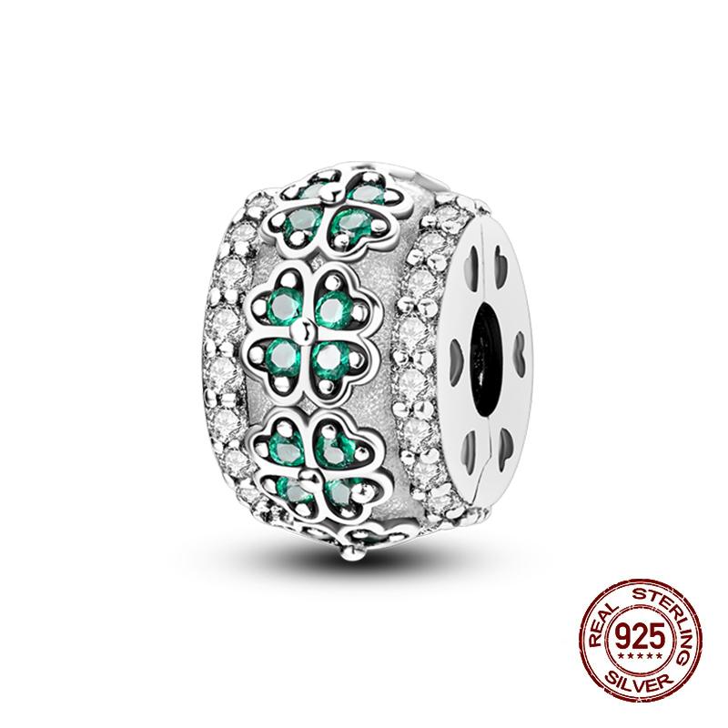 Charms Copper Fit Charms 3Mm Original Bracelet Four Leaf Clover Womens Tree Of Life Beads Diy Fine Jewelry Gift