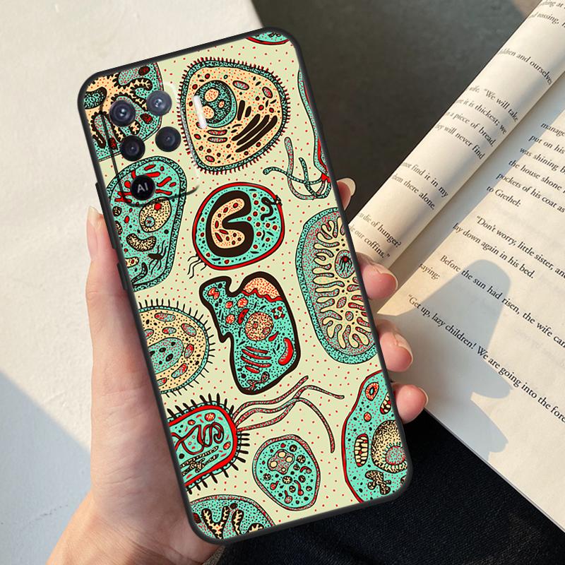 Biology Chemistry Case For Oppo A54 A74 A94 A17 A57 A77 A76 A16 A96 A18 A60 A80 A40 A38 A58 A78 A98 A15 A5 Pro