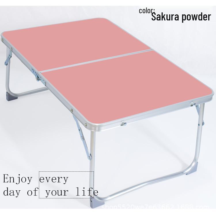 Portable Folding Camping Table: Lightweight Laptop & Snack Bed Desk