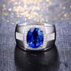Sapphire Domineering Men's Fashion Jewelry Color Creative Luxury Ring
