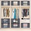 Non-woven Fabric Foldable Storage Box Transparent Window Storage Organizer  Household
