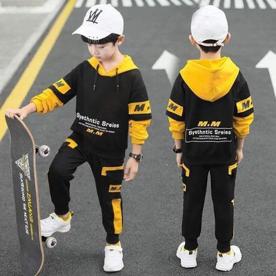 Boy's Suit Spring And Autumn Sports Sweater Two-piece Suit