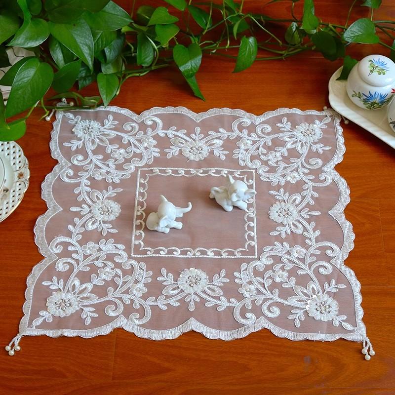

40x50 см прямоугольный вышитый вручную европейский коврик для стола Подставка под приборы Гостиная спальня балкон свадьба вечеринка декор 40x50cm