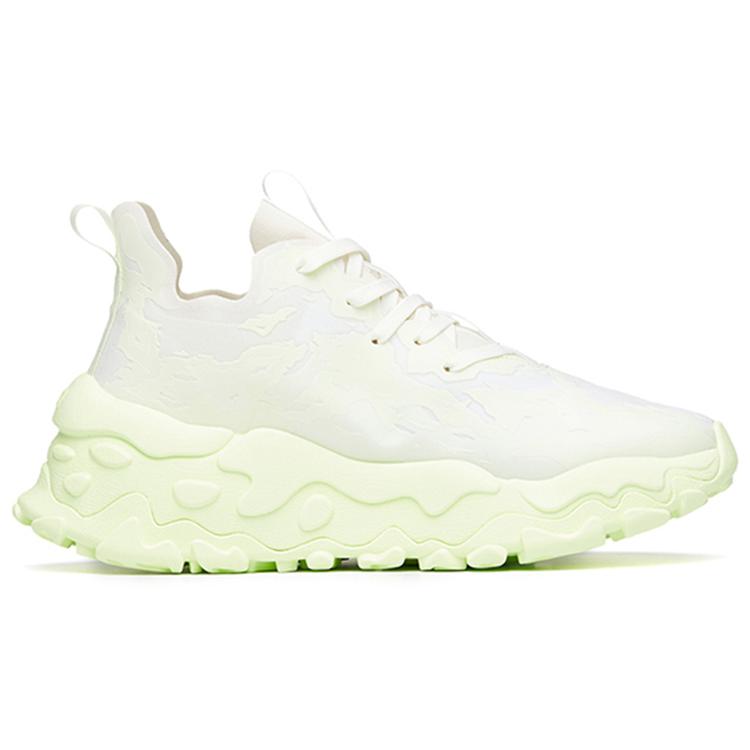 ANTA Chunky Sneakers Men's Low top White/Neon Green 112228860-4