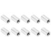 10Pcs Round Standoff Aluminum Alloy Female Thread Pillar Connecting Column Spacer M4x0.7mmLong 11mm