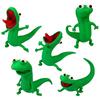 3D Printed Cute Green Lizard TOM Ornament Creative Desktop Decoration Pendent Anime Movie Merchandise Mini Small Gifts