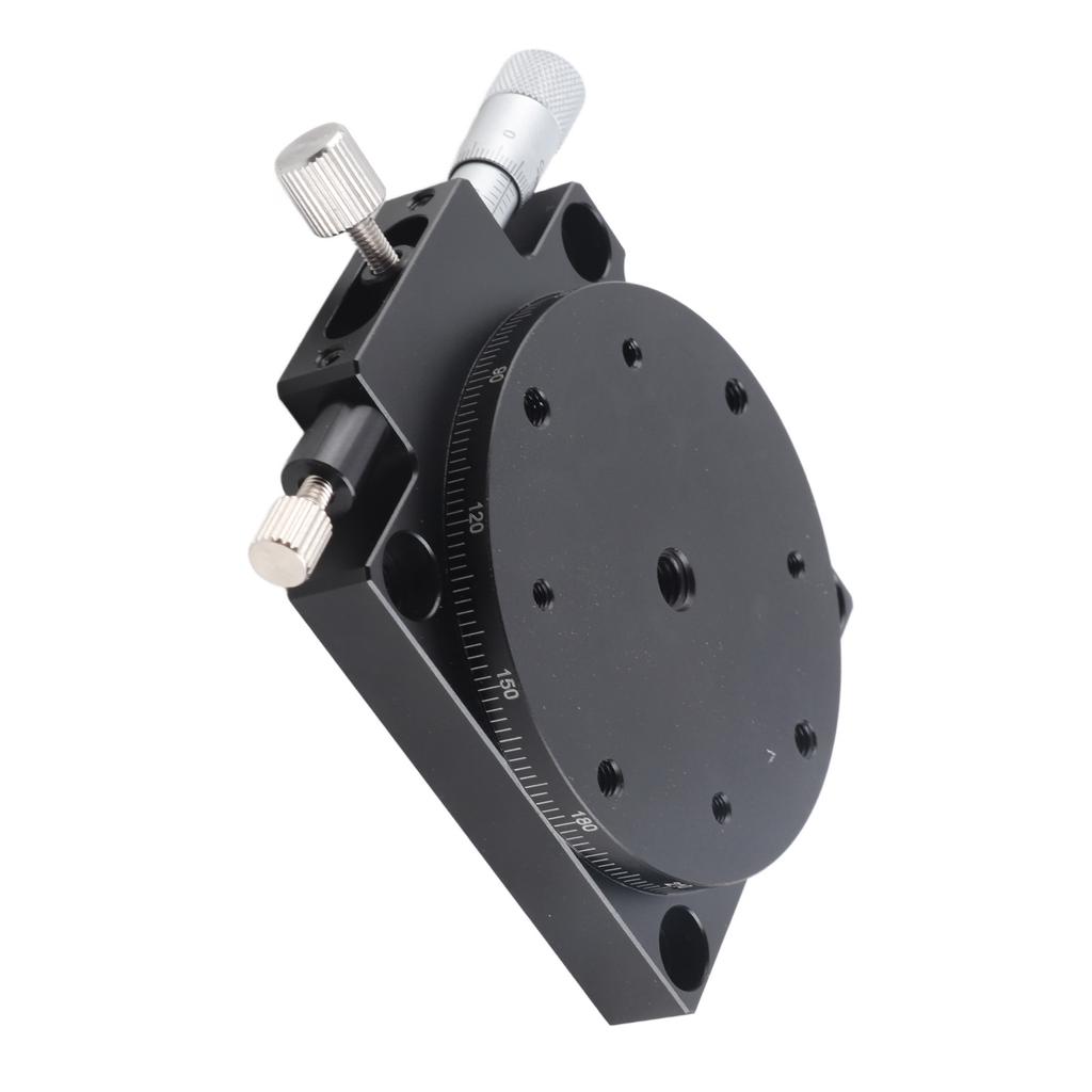 R Axes Sliding   360 degrees  Rotation Aluminum Alloy Manual Linear Positioning Stage for Optical Instrument