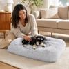 Extra Thick Warm Dog and Bed - Long Plush Winter Sleeping for, Breathable Comfortable Cozy Pet Pad
