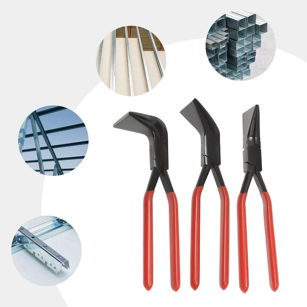 45° 90° 180° Sheet Bending Pliers Multi-Angle Jaw Non-slip Handle Metal Sheet Bender Flat Jaw Straight Jaw Metal Shaping Tools