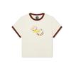 Kappa Kapsule Series Pure Cotton Short Sleeve Casual Sports Round Neck Skin-Friendly Breathable Summer T-Shirt Women T-shirts K0E42TD12-0114