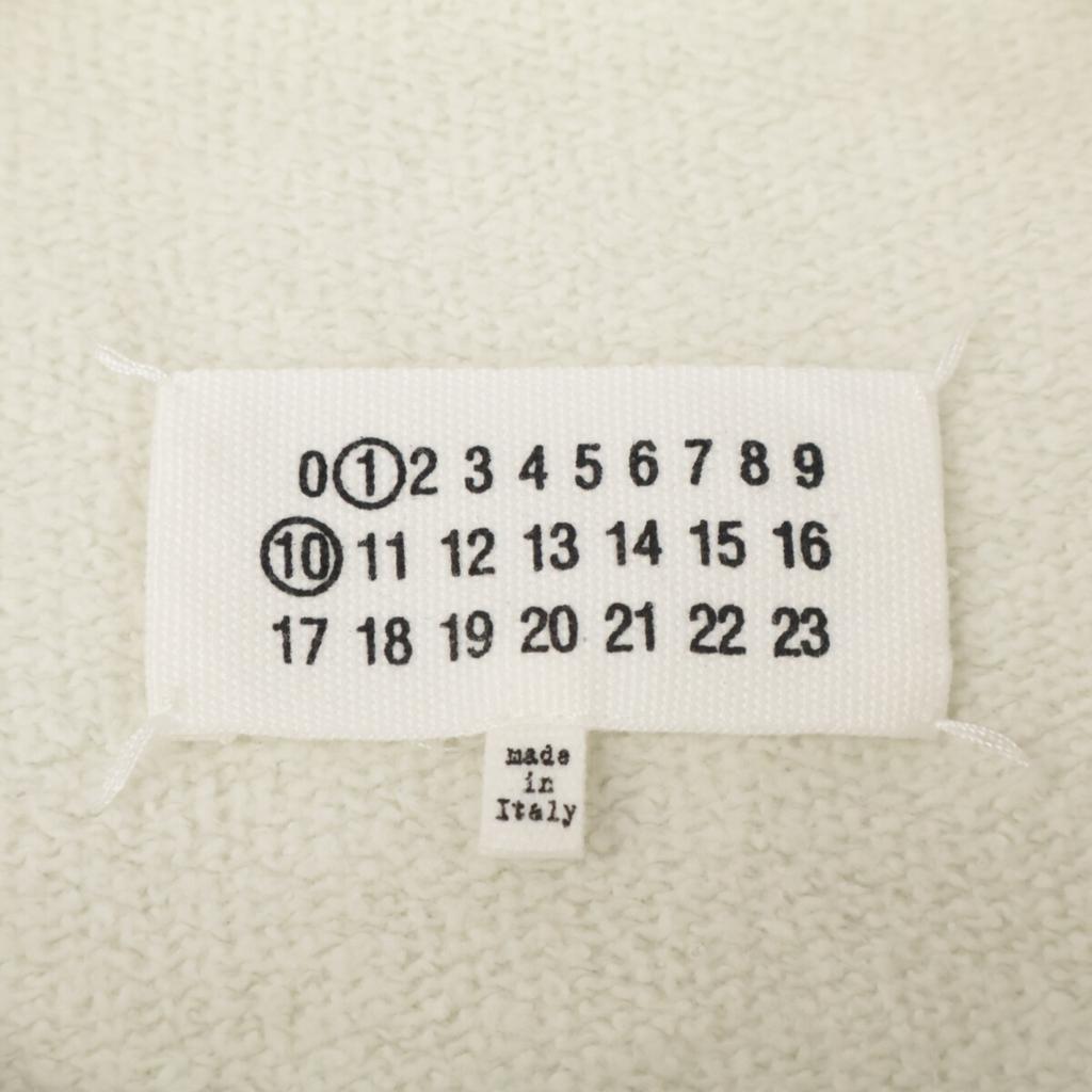 Maison Margiela [Domestic Regular/23Stainless Steel] S50GU0206 Cut-Off Short Sleeve Sweatshirt tops S/P IvoryUsed