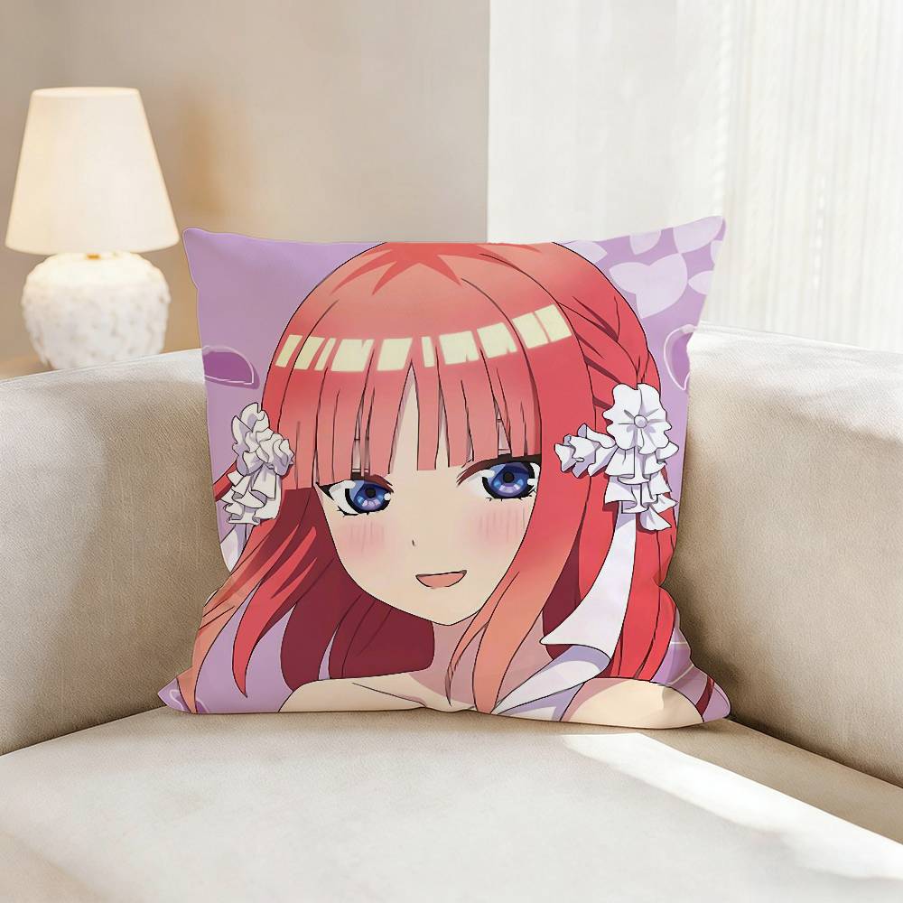 N-Nino N-Nakano Anime Pillow Case Pattern Printed Pillowcase For Living Room Sofa Cushion Cover