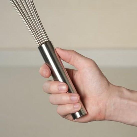 Thunder Group Whipper 31.1cm Long Foam Whisk Stainless Steel Commercial SLWPP112