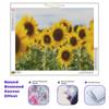 Diamond Painting Full Round Sunflower Cross Stitch Kit Embroidery For Adults Mosaic Picture Rhinestones For Home Decors 30x40cm/12x16inch