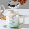 Spiegelbecher mit Deckel Bunt Hochwertig Große Kapazität Keramiktasse mit Henkel Ins-Stil Kreative Tasse Souvenirgeschenk