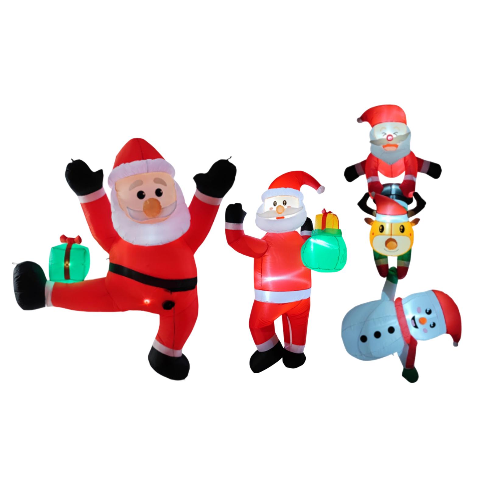 

Christmas Inflatables Decorations Outdoor Decor Creative Ornament Inflatable Toy Lighted Holiday Display for Patio Lawn Porch 165cm