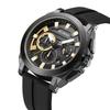 Men'S Multi-Function Meter Six-Pin Waterproof Luminous Calendar Watch Tape Sports Watch 580