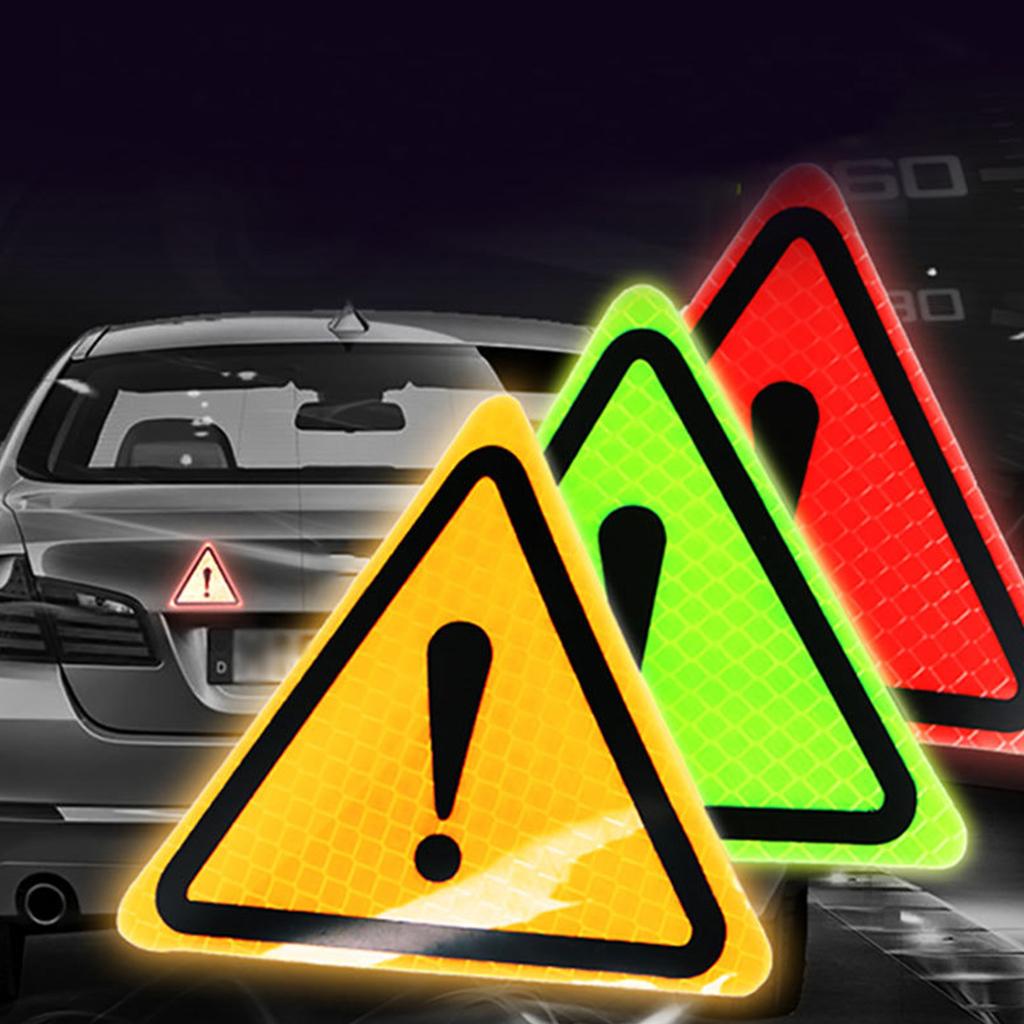 Reflektierende Aufkleber Auto Karosserie Dekorativer Aufkleber Auto Dreieckiges Warnschild